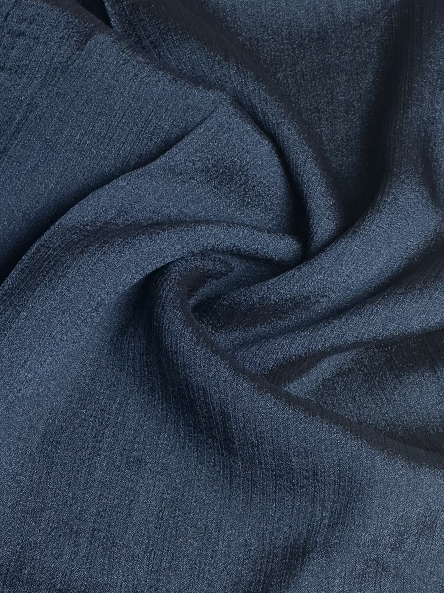 Premium Crinkle Silk | Midnight Navy
