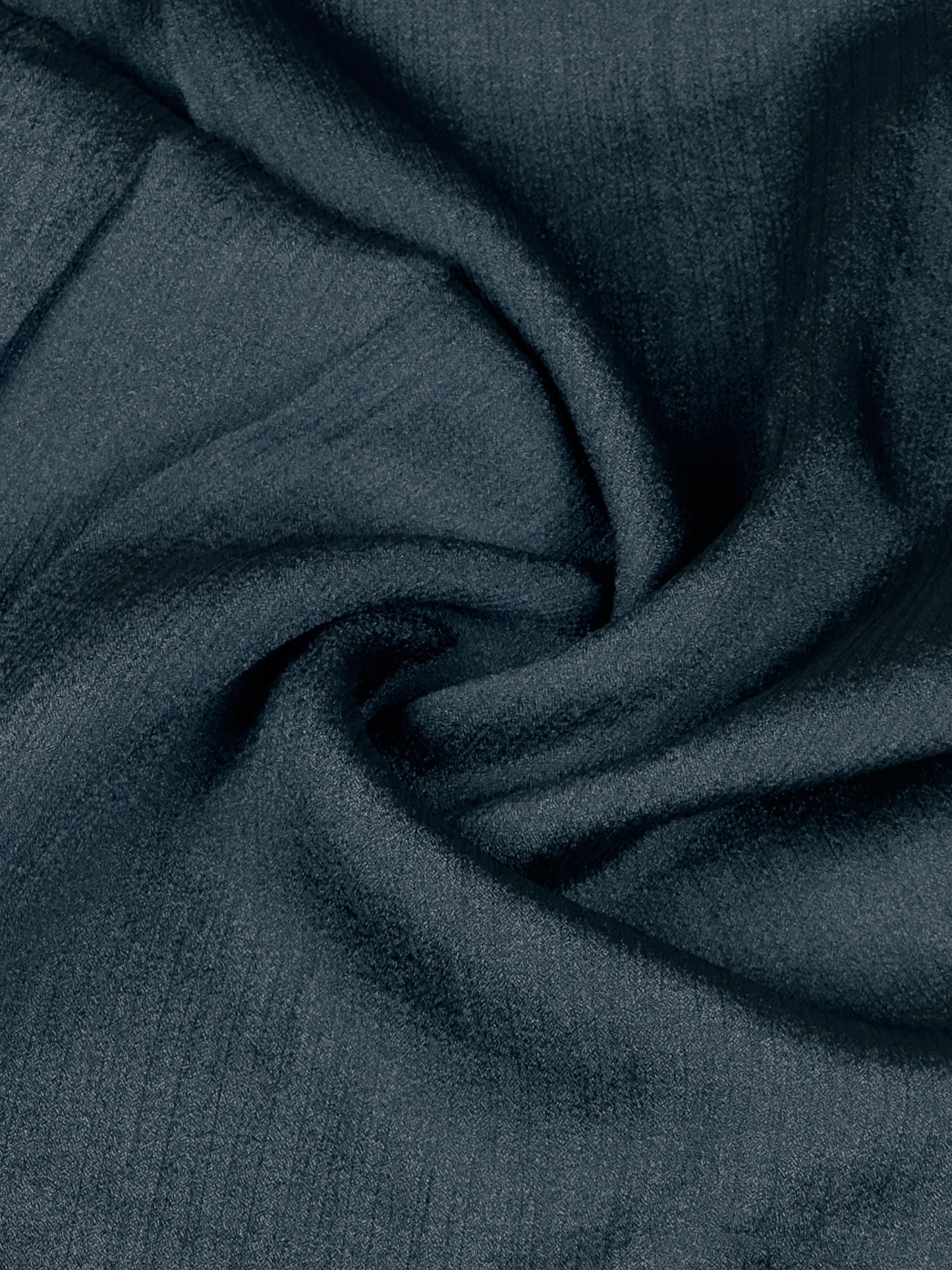 Premium Crinkle Silk | Charcoal Slate
