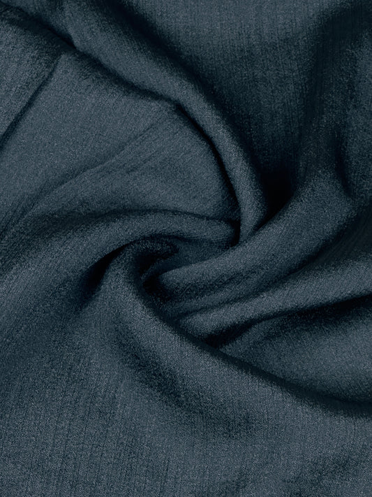 Premium Crinkle Silk | Charcoal Slate