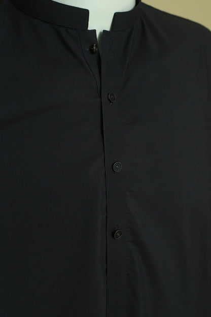 Grey Plain Kurta Pajama by Mawaahib – Wash n wear fabric, minimalist design, kurta aasteen